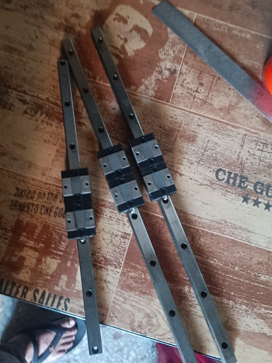 15CSK导轨滑块两孔的，长450左右，有8条，两条起包邮