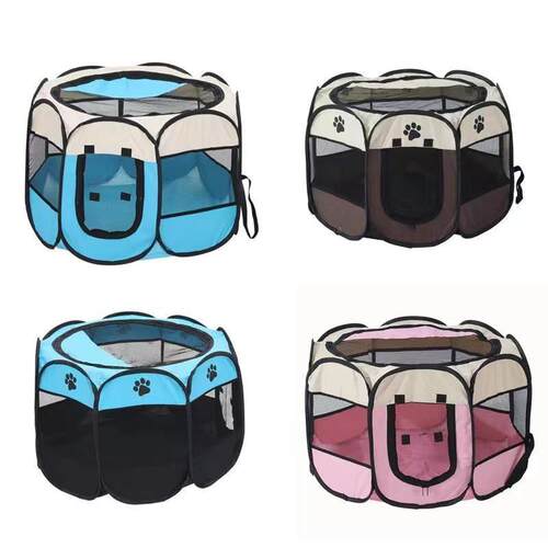 Octagonal Pet Tent Foldable Portable Oxford Cloth Cat and