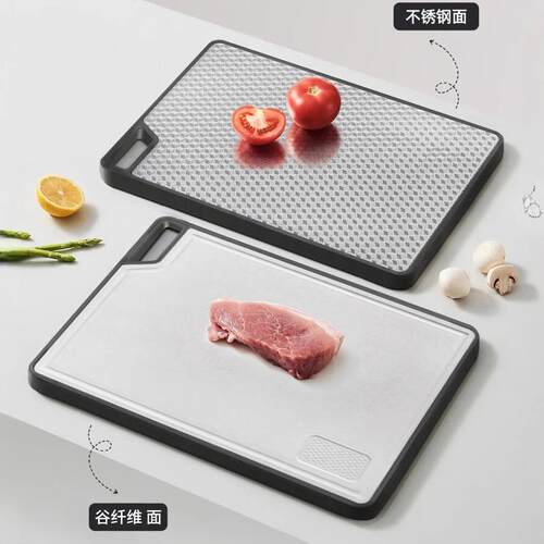 家用水槽专用卡位切菜板嵌入式水槽304不锈钢砧板350款355款360款