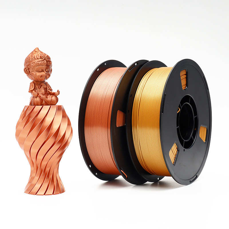 PLA单双色丝绸3D打印丝耗材1.75mm丝绸外观韧性提升高亮光耗材