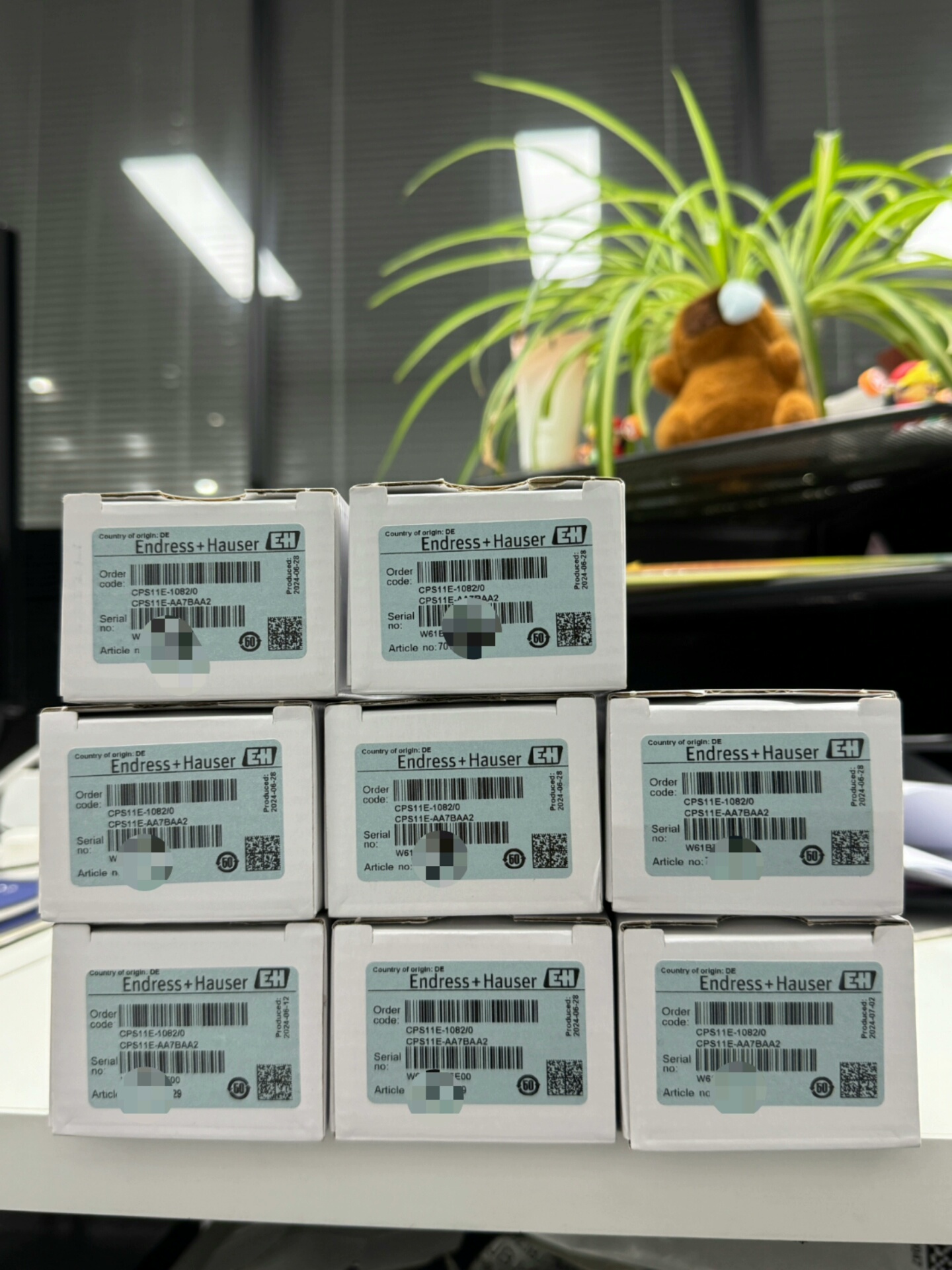 全新德国E+H恩德斯豪斯PH电极，型号CPS11E-AA7B