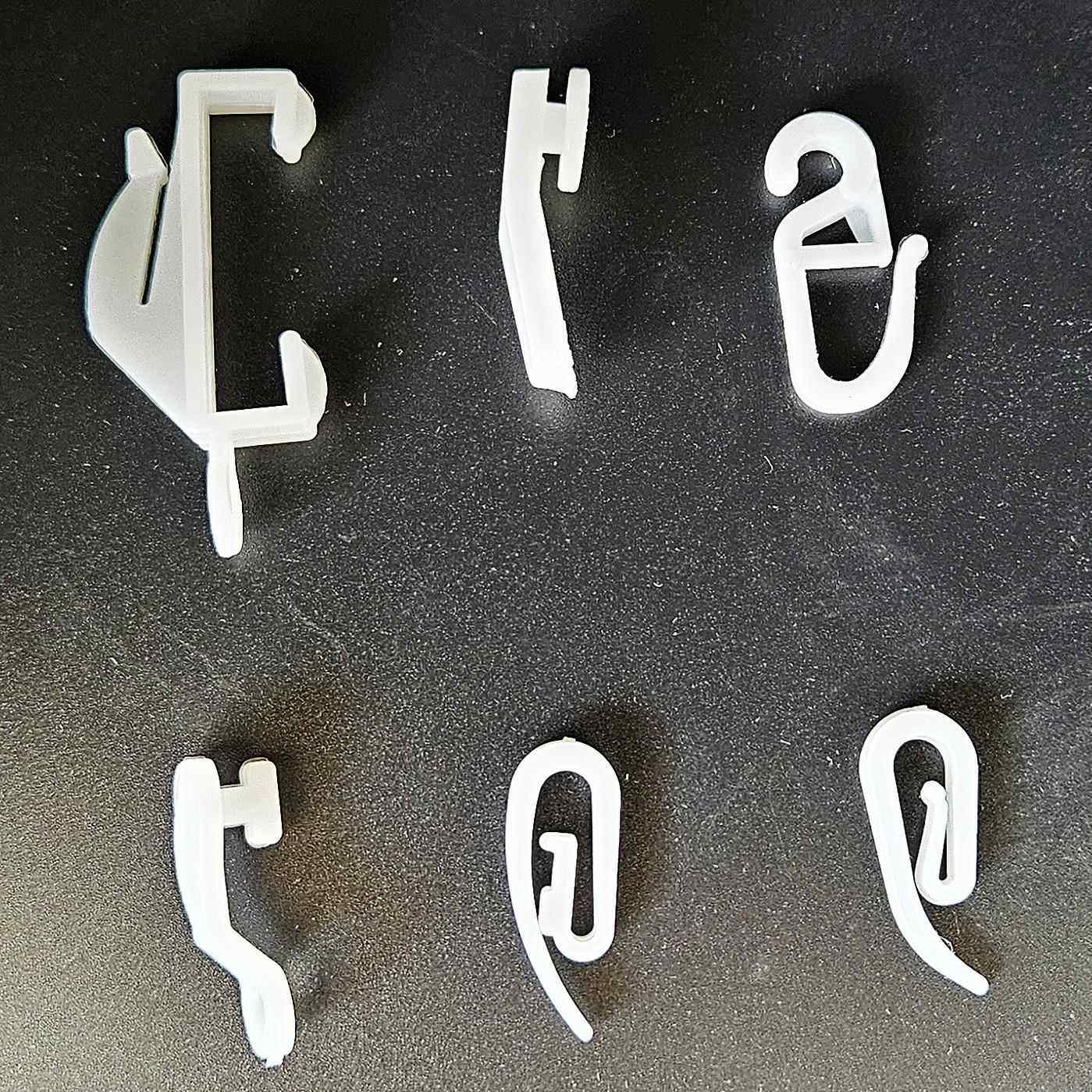 现货供应窗帘滑轮50个/包塑料窗帘钩窗帘钩窗帘轨道侧滑轮