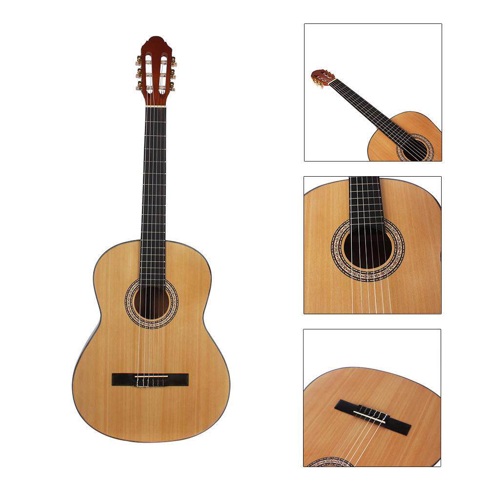 39寸古典吉他guitar学生成人初学者吉他云杉沙比利圆角木吉他乐器