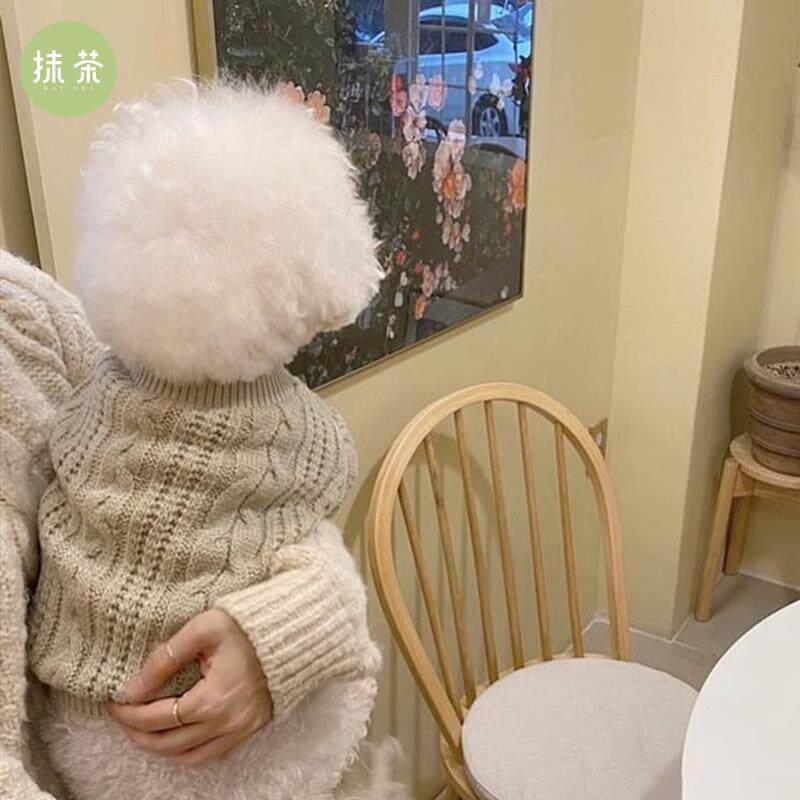 立体小花小狗狗毛衣冬天比熊博美宠物雪纳瑞小型犬秋冬季泰迪衣服