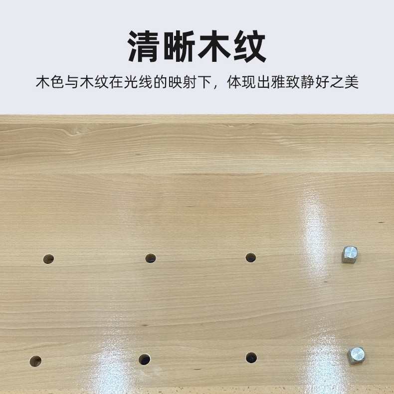 森美五金橡胶木木工桌实木工作台学生手工桌木工操作台家用手工桌