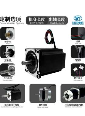 工厂直发现货76MM57电机Nema4223CN高力C矩24V合式混步进电机