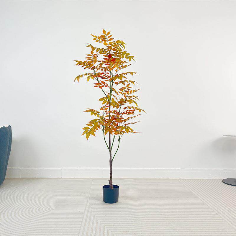仿真绿植漆木树椿树室内客厅装饰摆件盆栽仿生植物直播间造景假树