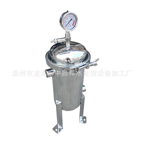 厂家直供304或316L小型不锈钢抱箍快开式3号机液体袋式过滤器