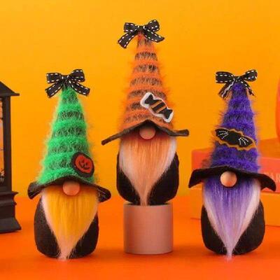 Halloween Gnome Doll Lucky Spooky Gnome Plush Doll For