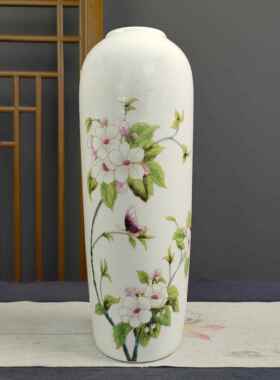 正品高德陶瓷镇花瓶客厅玄关插花摆件新中式风格档陶瓷摆景件