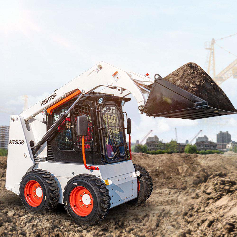 工程建筑铲运设备养殖场工地清粪推土通用装载机小型四驱轮式铲