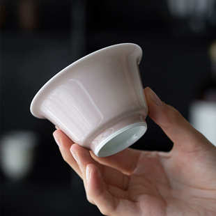 陶瓷家用二才碗功夫茶泡茶碗大茶杯敬茶碗 岁宵马蹄盖碗
