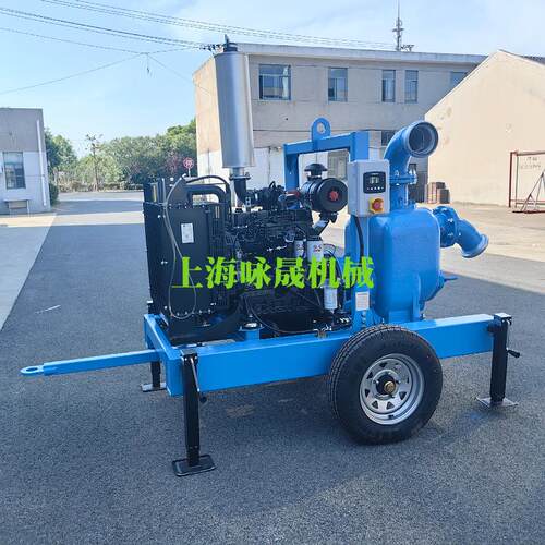 6寸防汛应急抽水机 柴油机水泵机组 防汛排涝 柴油自吸污水泵