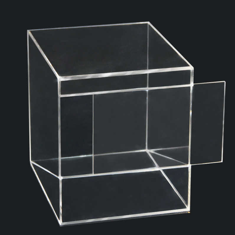 亚克力盒子 有机玻璃制品 拉门式收纳储物盒 亚克力透明防尘罩,家居饰品,花瓶,淘宝优惠券,粉丝福利购,淘宝优惠卷