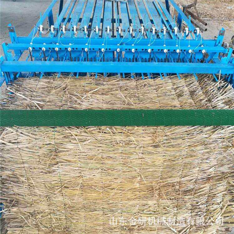 1.5米电动草帘机 蒲草稻草自动锁边编织机乱草编织芦苇苇帘机