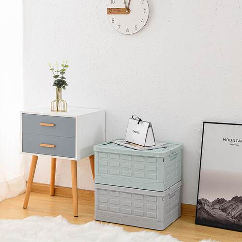 New Foldable Wheeled Storage Box - Plastic Organizer for Cla