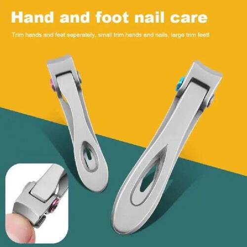 Stainless Steel Nail Clippers Toenail Fingernail Manicure