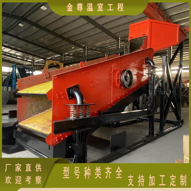 双轴振动筛 水力筛分洗矿筛寿命长 配套发电机组 动力足