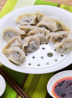 隆玫格水饺盘骨瓷捞水饺漏盘沥水双层盘子家用陶瓷水饺盘子高颜值