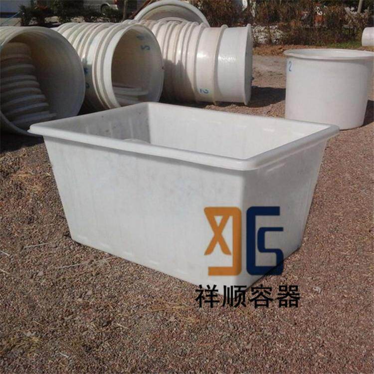 K-600L布料周转方桶600升耐腐蚀的塑料方箱酒店床单清洗周转桶