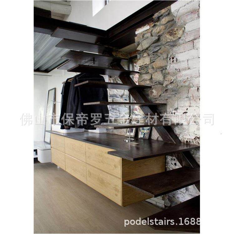 新款钢结构室内室外两用结实耐用护栏楼梯栏杆各种钢结构楼梯