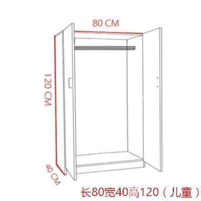 定制实木定制衣柜工厂单人30深两门女孩衣橱80衣柜高60cm30柜子