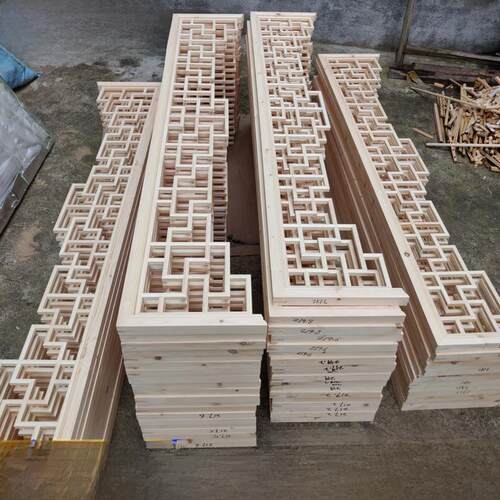 实木门楣吊屋吊檐倒挂彷古装饰走廊过道挂绒万格景区园林走廊