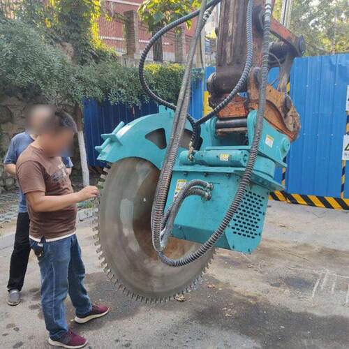 中旺钩机改装向开凿机ZIQ厂家矿开挖凿石机机改装液压纵岩石锯