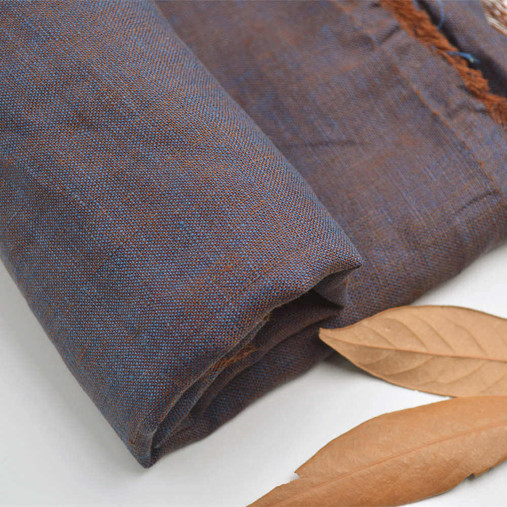 纯亚麻双色色织洗水面料 亚麻水洗布 文艺女装禅茶服现货供应,纺织面料/辅料/配套,棉麻面料,淘宝优惠券,粉丝福利购,淘宝优惠卷