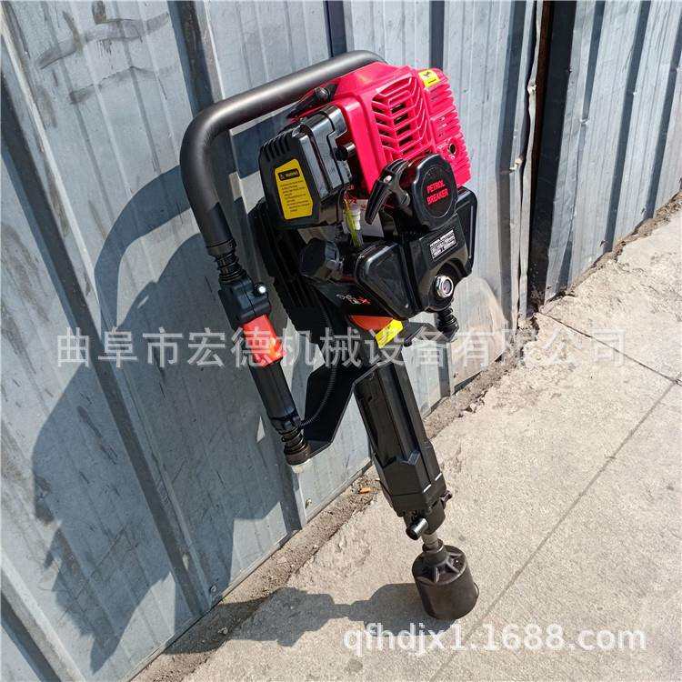 便携式小型打桩机 手持两冲程汽油植桩机 大棚立柱机厂家