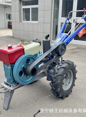 柴油机151底盘18马力手扶车乘坐式装水田轮烂泥地手扶拖拉机