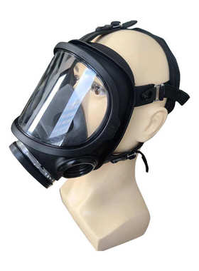 烟毒防毒全双喷漆大视野面罩工全封闭生化mf15气化头罩防毒面具罐
