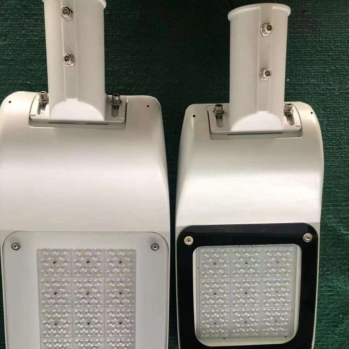 LED照明灯具铝压铸路灯单臂大功率路灯自弯臂路灯室外景观投光灯