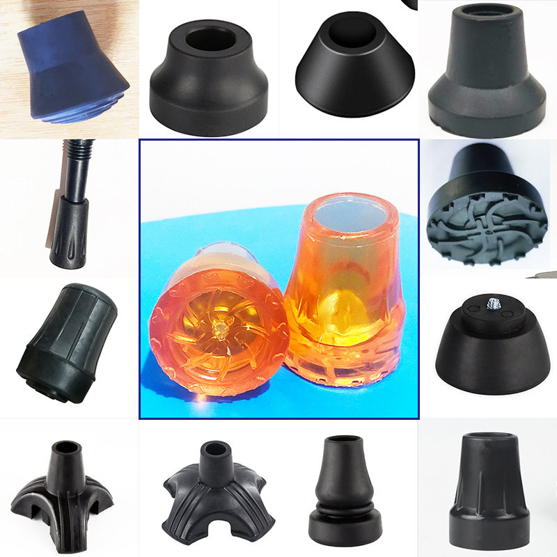 脚垫拐杖防滑垫桌椅胶套胶头代发手杖垫登山杖脚套双拐脚四脚