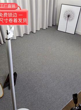 华德短毛灰色拍照地毯背景布直播出租屋卧室满铺地垫办公耐磨