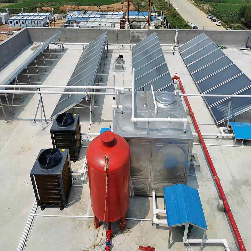 工业商用热平太能集器联合空板气能阳热泵太空能商节能热水工程系