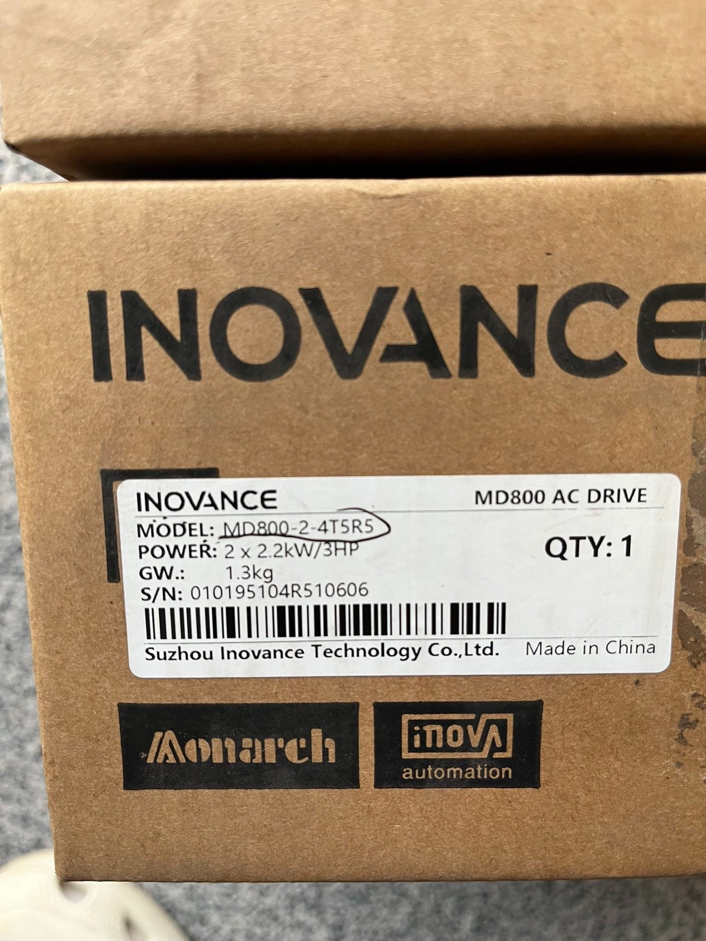 汇川变频器MD800-2-4T5R5  全新原装正品，盒码一