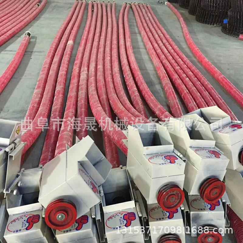 160管径沙子水泥上料机 饲料颗粒车载输送机 软管螺旋吸粮机