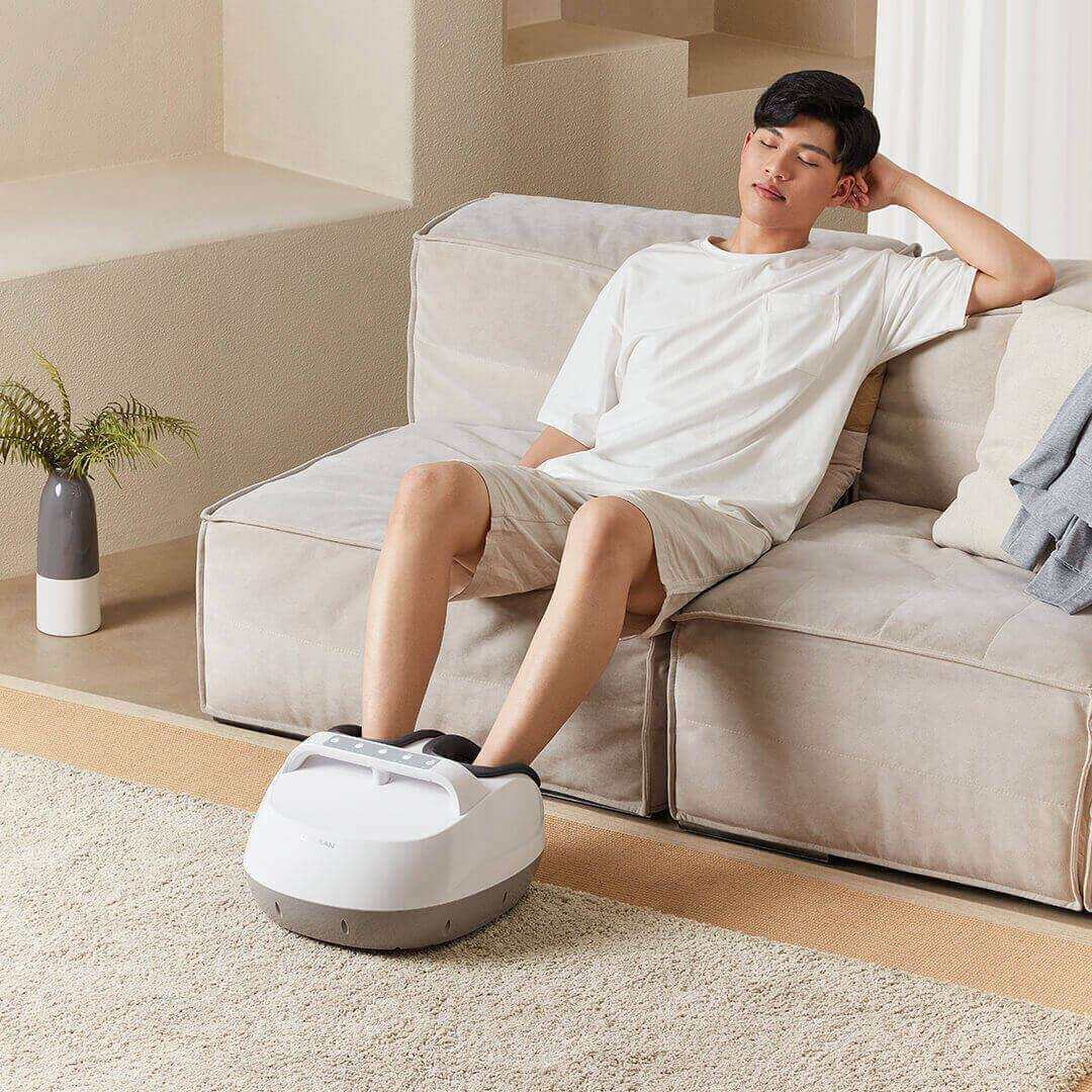 乐伽足部揉捏按摩器足疗机白色