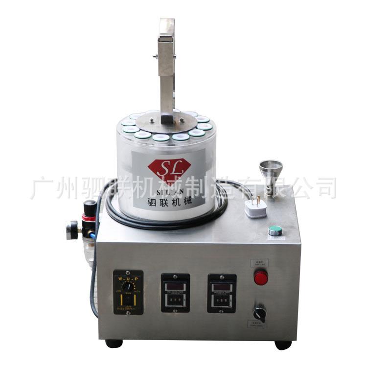 自动彩妆口红灌装机表面加珠光粉设备口红色粉珠光粉喷金粉机