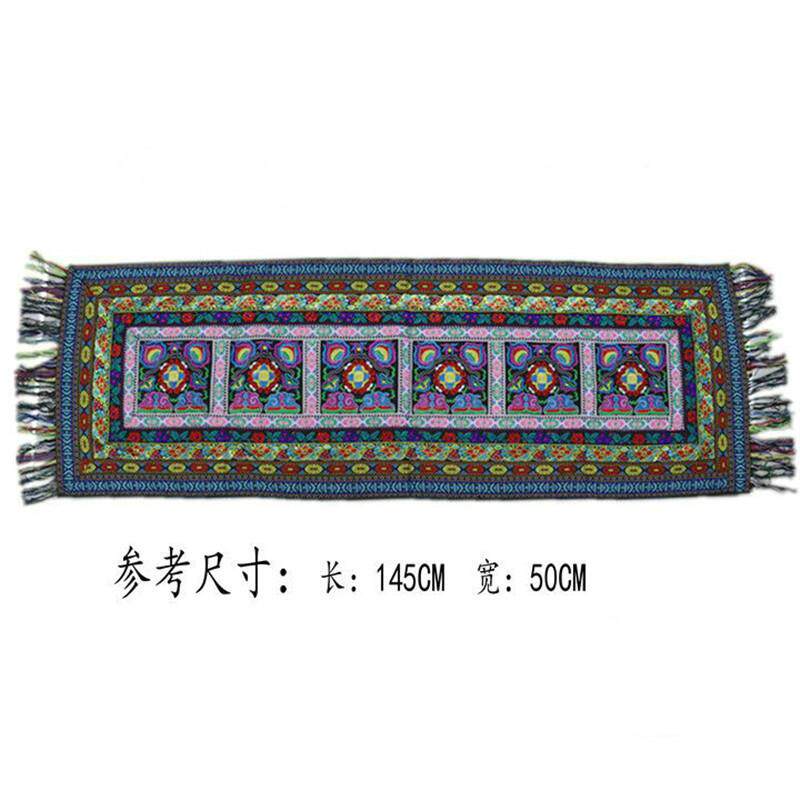 云南民族特色亚麻布艺绣花沙发坐垫云南手工绣花沙发垫桌垫