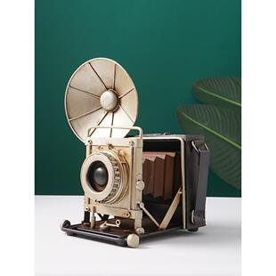 老式美式复古照相机模型摆件老民国南洋风装饰怀旧道具摆设物