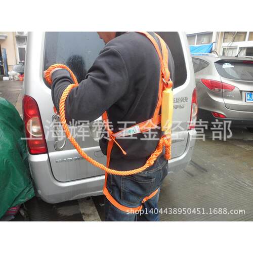 大双钩欧式带缓冲防坠电工安全带 全背五点式双背单钩安全带瑞泰