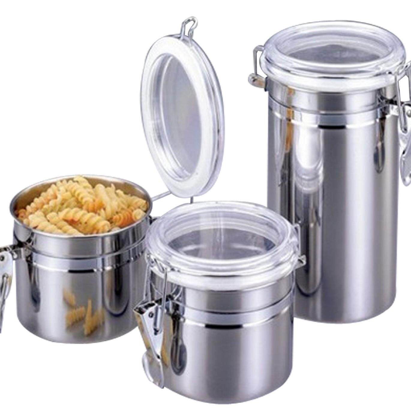 四件套收纳钢食品密封罐 不烟锈罐茶/叶 丝咖啡豆储物罐零食保鲜