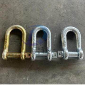 电力卸扣0KN50KN加长电力卸扣U型直型卸扣电力工具金色电力卸扣
