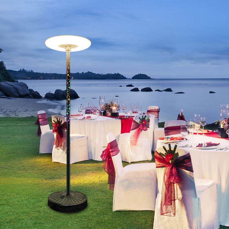 别墅庭院花园户外餐厅民宿太阳能智能发光杆移动式大功率落地灯