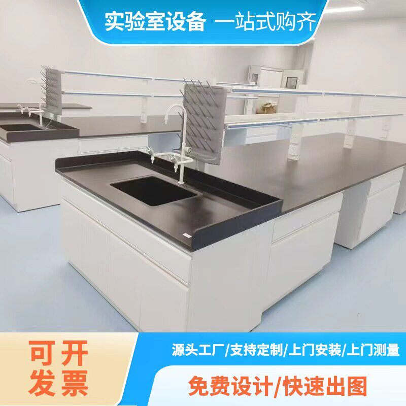 厂家直销钢木实验台化学实验台耐酸碱可定制化验室操作中央工作台