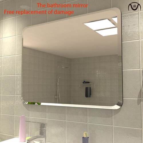 Bathroom mirror hd wall paste simple paste vanity mirror