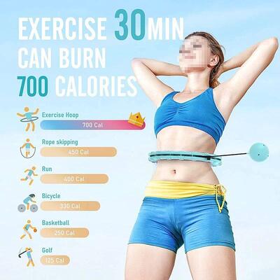 Weighted Hula Circle Hoops for Adults Weight Loss Plus Size