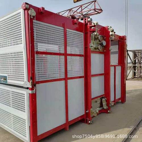 建筑工程施工电梯SC200双吊笼零度变频机吊笼零度物料提升机